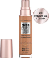 Maybelline Dream Radiant Liquid Hydrating Foundation w Collagen - Caramel 120 - Front View