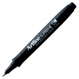 1x Artline Supreme Permanent Markers 0.4mm - Black - Front View