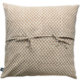 Kolka Quilted Euro Cushion Cover Sham Pillow Case Decorative - Beige - Top-Down View
