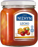 450g Ukrainian Roasted Capsicum Peppers & Tomato Relish Spread Lecho - Side View