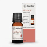 3x Bosistos Diffuser Oil Outback - Cederwood, Marjoram & Black Pepper 10mL - Side View