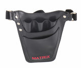 MATRIX Leather Tool Belt Barber Hairdressing Pouch Scissor Waist Pouch Bag - Front View