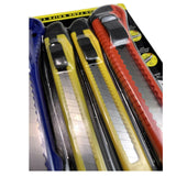 4pcs BOX CUTTER Knife Retractable Blade Snap Off Razor Durable Opener 18mm - Top-Down View