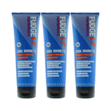 3x Fudge 250ml Blue Toning Shampoo - Erases Red & Orange from Cool Brunette Hair - Front View