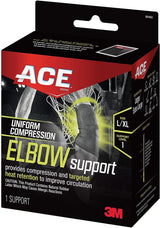 3M Ace Compression Elbow Support Sleeve, Large - X-Large - Front View
