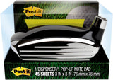 Post-it Pop-up Notes Golf Dispenser, 76x76mm, (GOLF-330) Stationary Notepad - Rear View