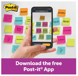 Jumbo 3M Post-It Notes Big Notes Super Sticky - Pink - 1 Pack of 30 Sheets - Top-Down View