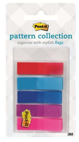 Post-it Pattern Flags Gingham Collection 11.9mm x 43.2mm 683-PLAID1-S - Front View
