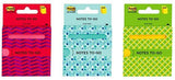 Post-It 100 Sheets 76mm X 76mm Notes-To-Go Office School Stationary - Assorted - Front View