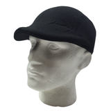 Mens Driving Cabbie Hat Gatsby 20s Ivy Cap Flat sboy Sun Flat Plain Colours - Black - Front View