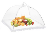 15 MESH FOOD COVER Kitchen BBQ Collapsible Lace Net Insect Fly Wasp Protection - Front View