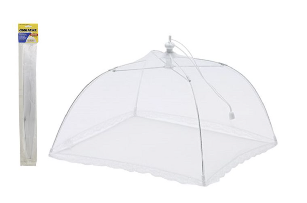 15 MESH FOOD COVER Kitchen BBQ Collapsible Lace Net Insect Fly Wasp Protection