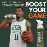 10 Litres of Boost Sport Oxygen in a Can Supplemental - 200 Breath (Large) - 1 Pack - Rear View