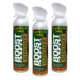 3x 10 Litres of Boost Sport Oxygen in a Can Supplemental - 200 Breath (Large) - Front View