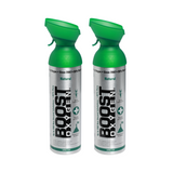 2pk 10 Litres of Boost Pure Oxygen in a Can Supplemental - 200 Breath (Large) - Front View