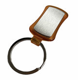 Duo Key Tag Key Ring Keyring School Bag Badge - Orange - Side View