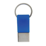 Coda Key Tag Keyring Key Ring School Bag Badge - Blue - Side View
