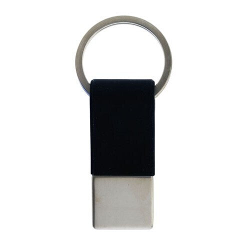 100 Pack of Stylish Silicone Key Tag Keyrings for School Bags - Black