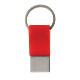 100x Coda Key Tag Keyring Key Ring School Bag Badge - Red - Front View