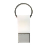 100x Coda Key Tag Keyring Key Ring School Bag Badge - White - Front View