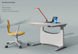 UPON MINI 1.2m Electric Height Adjustable Sit-Stand Desk with Compact Design - 45-Degree Angle