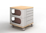 UFOU Fitin Helix Modular Storage Cabinet Unit (5 Revolving Doors) - Front View