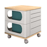 UFOU Fitin Helix Modular Storage Cabinet Unit (5 Revolving Doors) - Front View