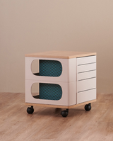 UFOU Fitin Helix Modular Storage Cabinet Unit (5 Revolving Doors) - 45-Degree Angle