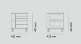 UFOU Fitin Helix Modular Storage Cabinet Unit (5 Revolving Doors) - Close-Up Angle