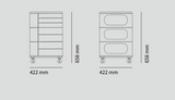 UFOU Fitin Helix Modular Storage Cabinet Unit (7 Revolving Doors) - Side View