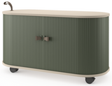 UFOU Fitin Rollin Mobile Roller Shutter Cabinet - Storage with Adjustable Shelves & Wheels - Front View