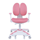 Adjustable Pink Ergonomic Study Desk and Chair Set for Kids - 45-Degree Angle