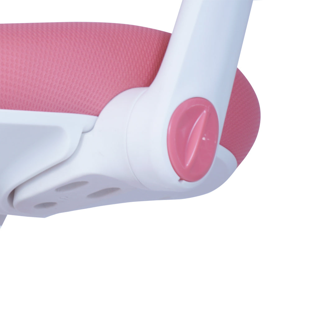 Adjustable Pink Ergonomic Study Desk and Chair Set for Kids
