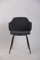 Set of 4 Dining Chairs in Graphite - Side View