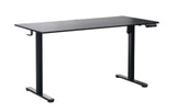 Ergonomic Kids Study Chair & Adjustable Electric Standing Desk Set ??Blue Chair & Black Desk
