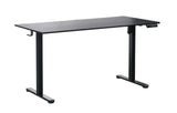 Ergonomic Kids Study Chair & Adjustable Electric Standing Desk Set  Blue Chair & Black Desk - 45-Degree Angle