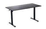 Ergonomic Kids Study Chair & Adjustable Electric Standing Desk Set ??Blue Chair & Black Desk
