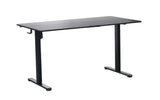 Ergonomic Kids Study Chair & Adjustable Electric Standing Desk Set ??Blue Chair & Black Desk