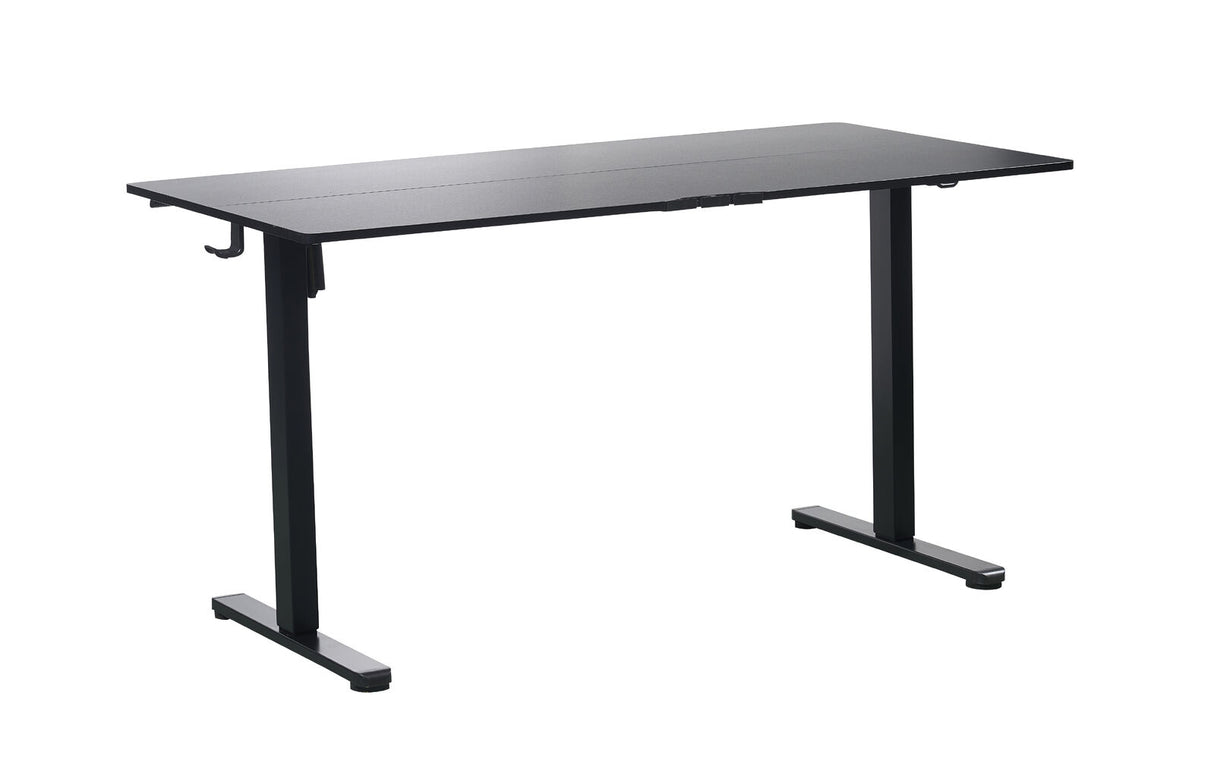 Ergonomic Kids Study Chair & Adjustable Electric Standing Desk Set  Blue Chair & Black Desk