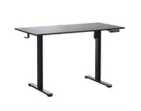 120 x 70cm Electric Standing Desk Height Adjustable Motorised Electric Sit Stand in Black - Front View