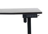120 x 70cm Electric Standing Desk Height Adjustable Motorised Electric Sit Stand in Black - Side View