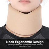 Ergonomic Soft Sponge Cervical Support Collar for Neck Relief and Protection - Top-Down View
