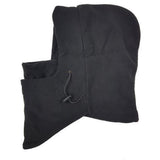 Windproof Thermal Fleece Balaclava Beanie Hat Full Face Mask Ski - Black - Low Angle