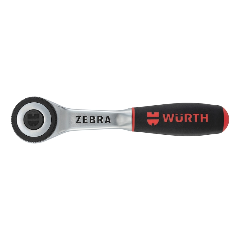 Wurth 3/8" Reversible Ratchet Wrench 360? Twist Handle Chrome Vanadium 175mm DIN 3122