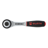 Wurth 3/8" Reversible Ratchet Wrench 360? Twist Handle Chrome Vanadium 175mm DIN 3122