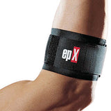 epX Tennis Elbow Support Brace - Adjustable Black - Front View