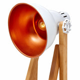 61cm Bamboo Easel Table Lamp Modern Scandi Designer Desk Light Bedroom Office - Side View