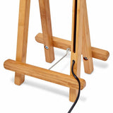 61cm Bamboo Easel Table Lamp Modern Scandi Designer Desk Light Bedroom Office - Top-Down View