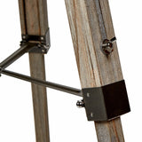 153cm Nautical Tripod Floor Lamp w Matte Grey Lamp Head Searchlight Spot Light - Top-Down View