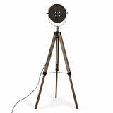 153cm Nautical Tripod Floor Lamp w Matte Grey Lamp Head Searchlight Spot Light - Rear View